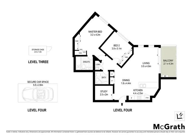Floorplan of Homely apartment listing, A401/7 Centennial Avenue, Lane Cove NSW 2066