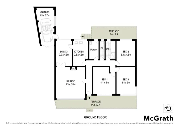 Floorplan of Homely house listing, 26 Fergusson Crescent, Deakin ACT 2600