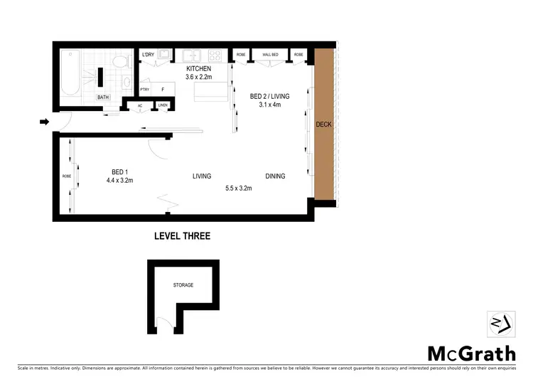 Floorplan of Homely apartment listing, 303/1 Francis Street, Darlinghurst NSW 2010