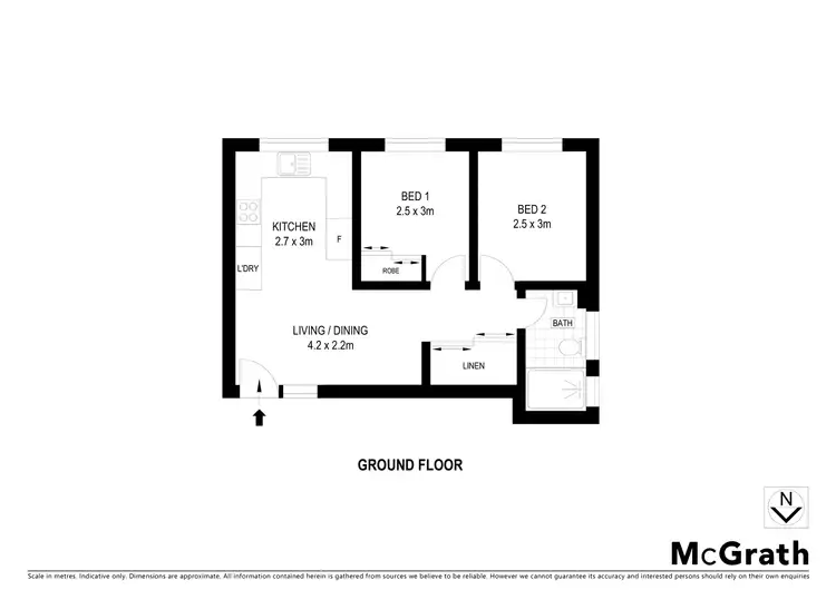 Floorplan of Homely apartment listing, 5/35A Rosalind Street, Cammeray NSW 2062