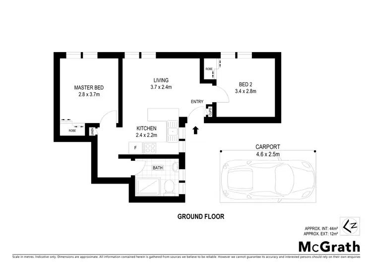 Floorplan of Homely unit listing, 5/22 Binburra Avenue, Toowoon Bay NSW 2261