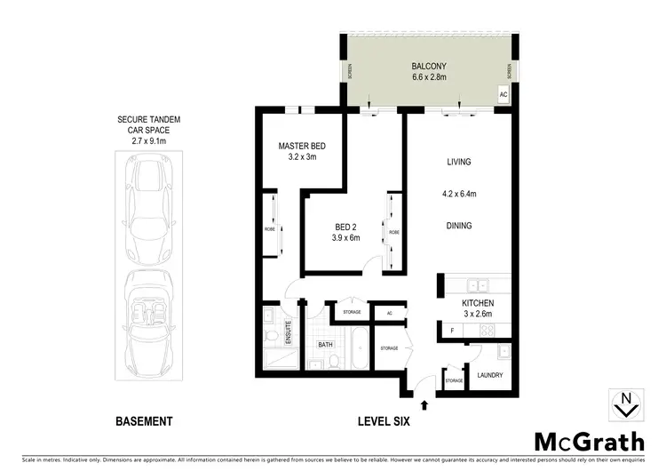 Floorplan of Homely apartment listing, 1063/111 High Street, Mascot NSW 2020