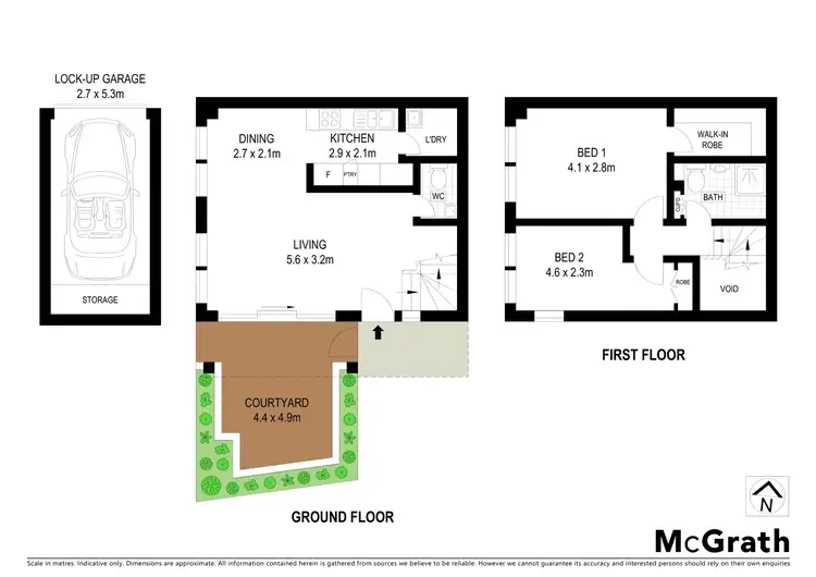Floorplan of Homely townhouse listing, 2/22 Jenkins Street, Cammeray NSW 2062