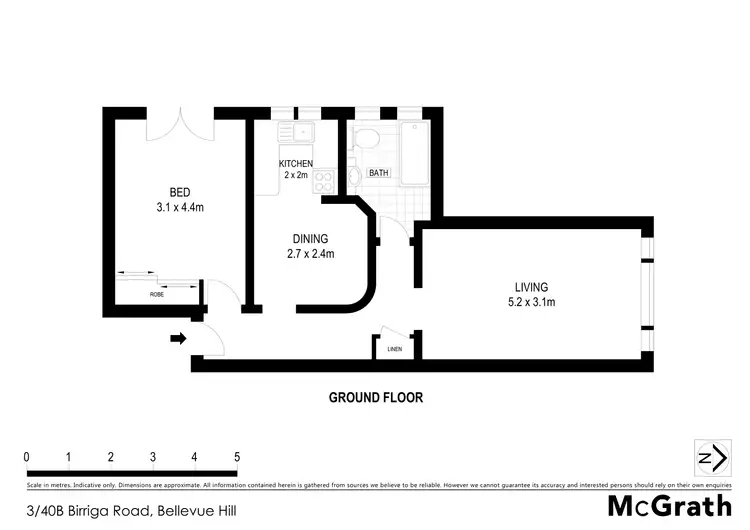 Floorplan of Homely apartment listing, 3/40B Birriga Road, Bellevue Hill NSW 2023