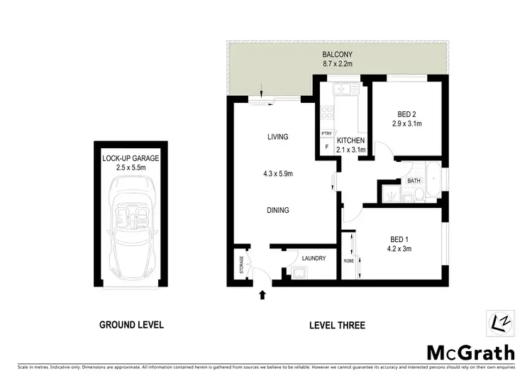 Floorplan of Homely apartment listing, 8/36 Queens Road, Brighton-le-sands NSW 2216