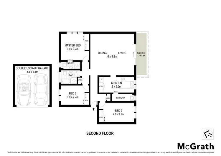 Floorplan of Homely apartment listing, 3/16 Helen Street, Lane Cove NSW 2066