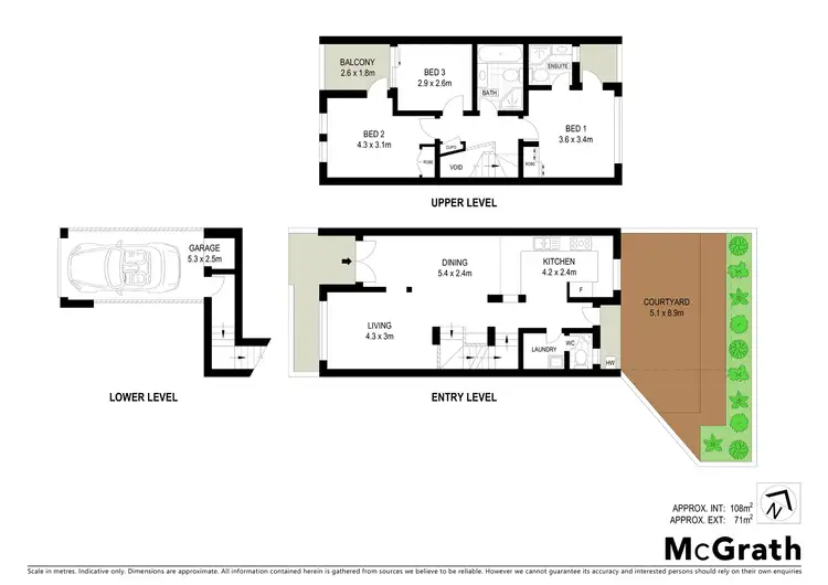 Floorplan of Homely townhouse listing, 4/32 Cecil Street, Ashfield NSW 2131