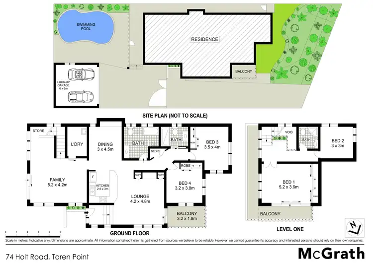 Floorplan of Homely house listing, 74 Holt Road, Taren Point NSW 2229