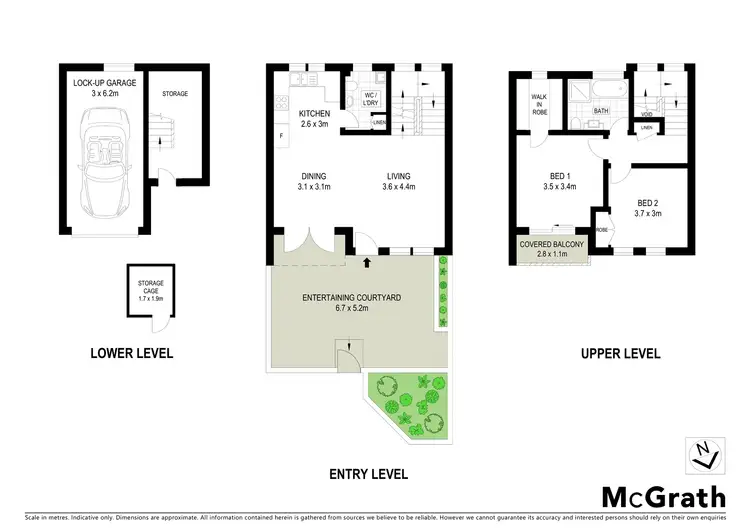 Floorplan of Homely townhouse listing, 13/139 Trafalgar Street, Annandale NSW 2038