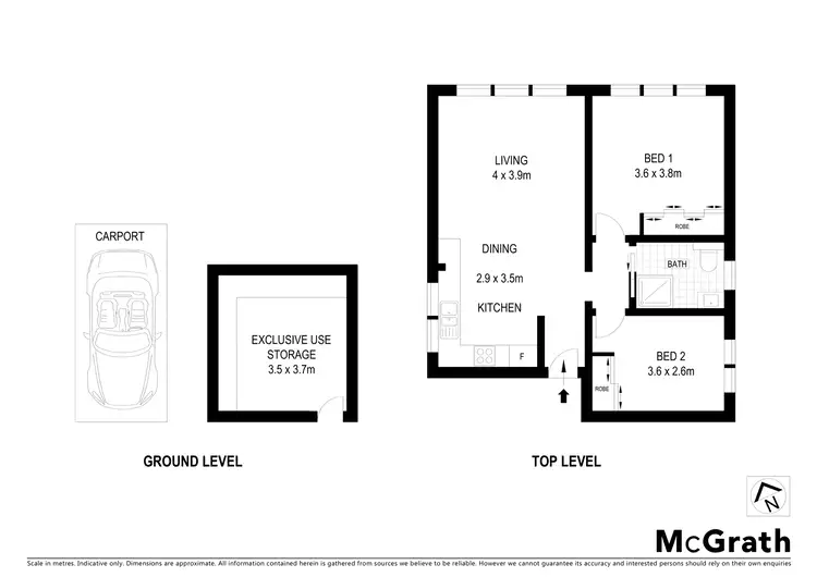 Floorplan of Homely apartment listing, 5/29 Templeman Crescent, Hillsdale NSW 2036