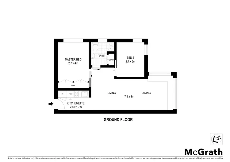 Floorplan of Homely apartment listing, 1/179 High Street, North Sydney NSW 2060