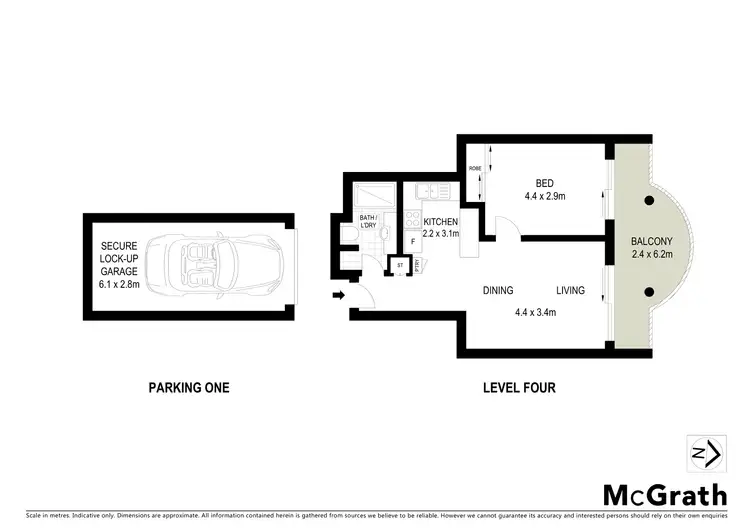 Floorplan of Homely apartment listing, 409/450 Military Road, Mosman NSW 2088
