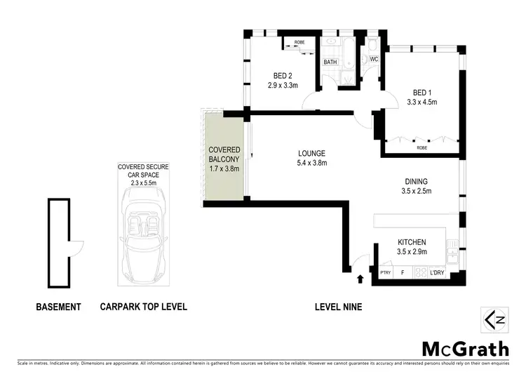 Floorplan of Homely apartment listing, 9E/3 Darling Point Road, Darling Point NSW 2027