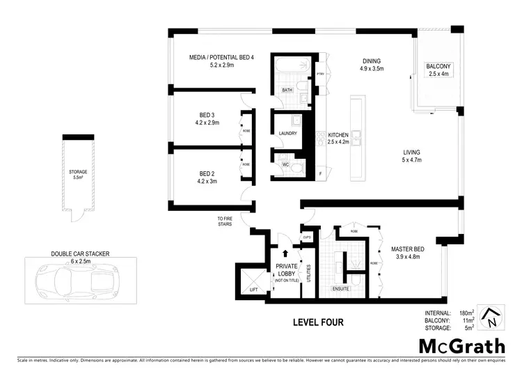 Floorplan of Homely apartment listing, 403/150 Walker Street, North Sydney NSW 2060