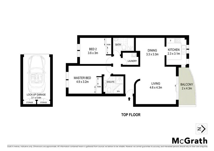Floorplan of Homely apartment listing, 33/22 Ridge Street, North Sydney NSW 2060