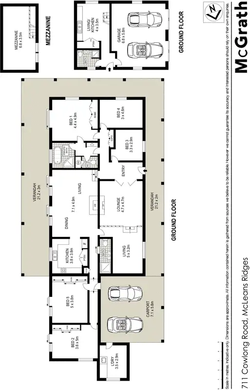 Floorplan of Homely rural property listing, 738 Cowlong Road, Mcleans Ridges NSW 2480