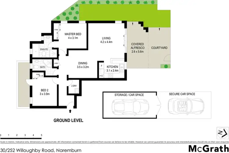 Floorplan of Homely apartment listing, 30/252 Willoughby Road, Naremburn NSW 2065