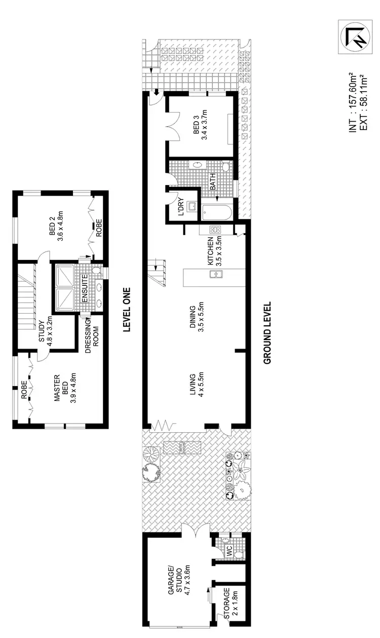 Floorplan of Homely house listing, 13 Pleasant Avenue, Erskineville NSW 2043
