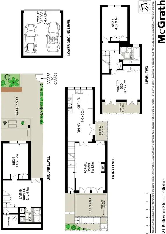 Floorplan of Homely house listing, 21 Bellevue Street, Glebe NSW 2037
