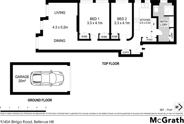 Floorplan of Homely apartment listing, 9/40A Birriga Road, Bellevue Hill NSW 2023