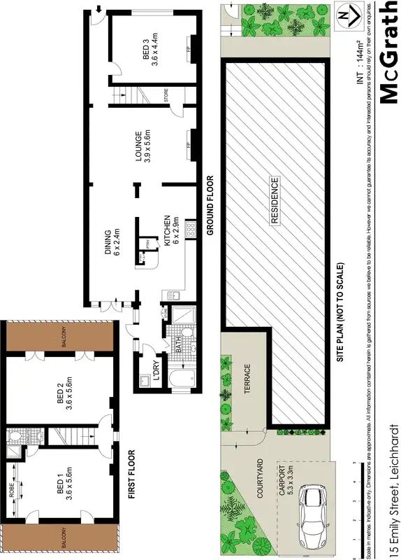 Floorplan of Homely house listing, 15 Emily Street, Leichhardt NSW 2040