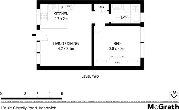 Floorplan of Homely apartment listing, 10/109 Clovelly Road, Randwick NSW 2031