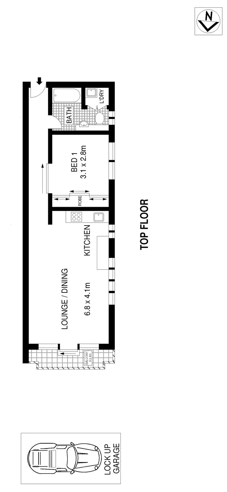Floorplan of Homely apartment listing, 13/81 Gilderthorpe Avenue, Randwick NSW 2031