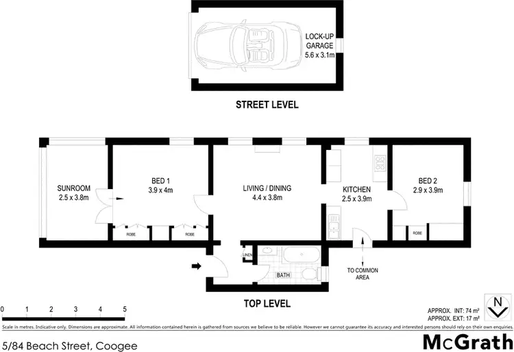 Floorplan of Homely apartment listing, 5/84 Beach Street, Coogee NSW 2034