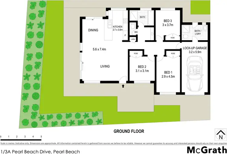 Floorplan of Homely villa listing, 1/3A Pearl Beach Drive, Pearl Beach NSW 2256