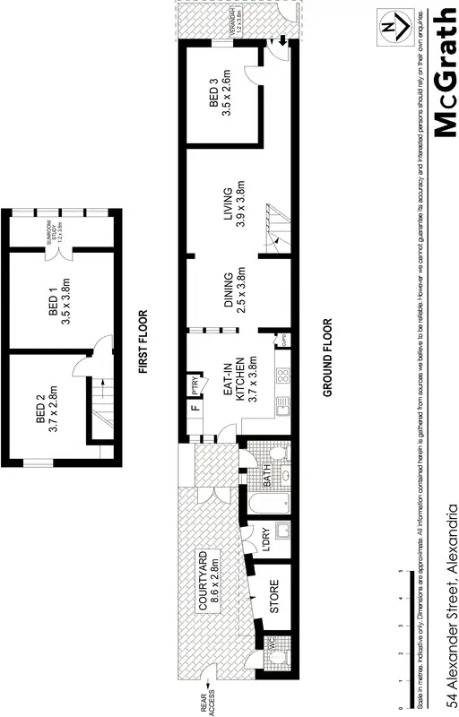 Floorplan of Homely house listing, 54 Alexander Street, Alexandria NSW 2015
