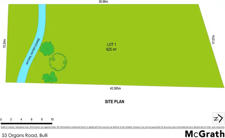 Floorplan of Homely land listing, 53 Organs Road, Bulli NSW 2516