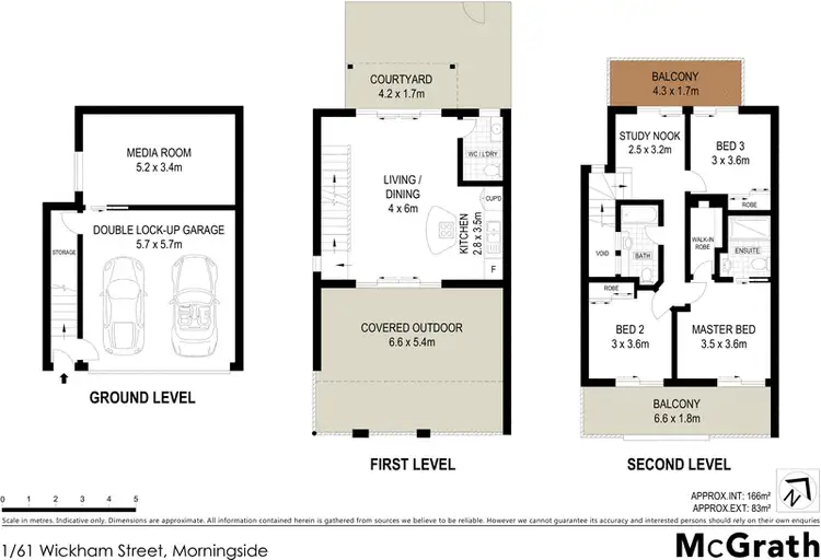 Floorplan of Homely townhouse listing, 1/61 Wickham Street, Morningside QLD 4170