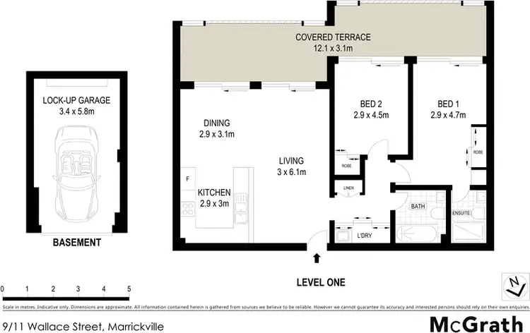 Floorplan of Homely apartment listing, 9/11 Wallace Street, Marrickville NSW 2204