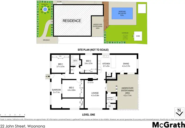 Floorplan of Homely house listing, 22 John Street, Woonona NSW 2517