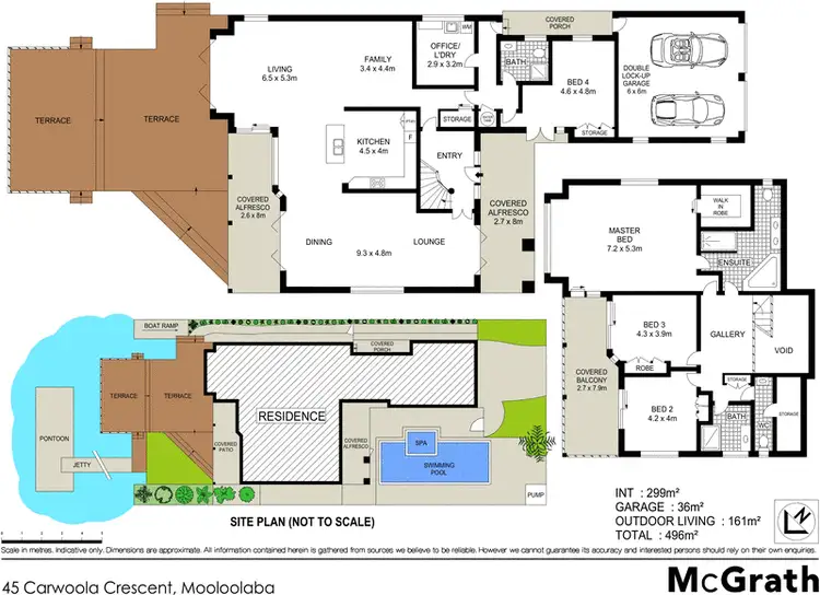 Floorplan of Homely house listing, 45 Carwoola Crescent, Mooloolaba QLD 4557