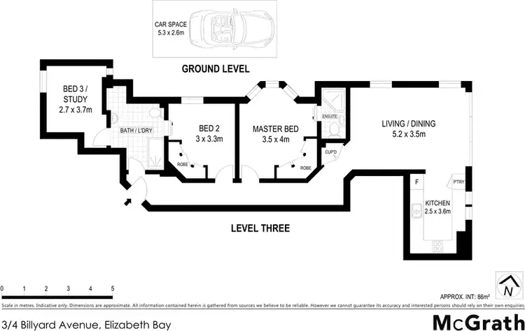 Floorplan of Homely apartment listing, 3/4 Billyard Avenue, Elizabeth Bay NSW 2011