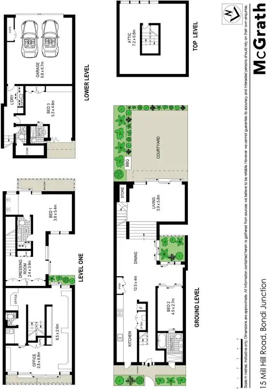 Floorplan of Homely house listing, 15 Mill Hill Road, Bondi Junction NSW 2022