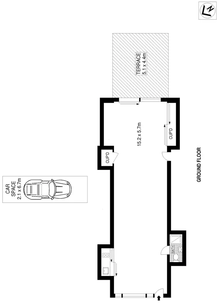 Floorplan of Homely apartment listing, 109/19 Pirrama Road, Pyrmont NSW 2009