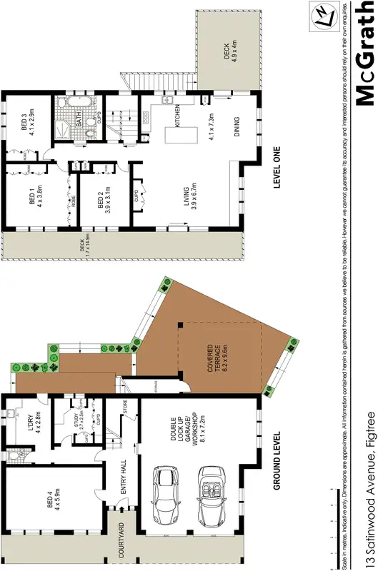 Floorplan of Homely house listing, 13 Satinwood Avenue, Figtree NSW 2525