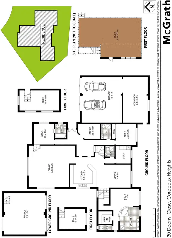 Floorplan of Homely house listing, 30 Deenyi Close, Cordeaux Heights NSW 2526