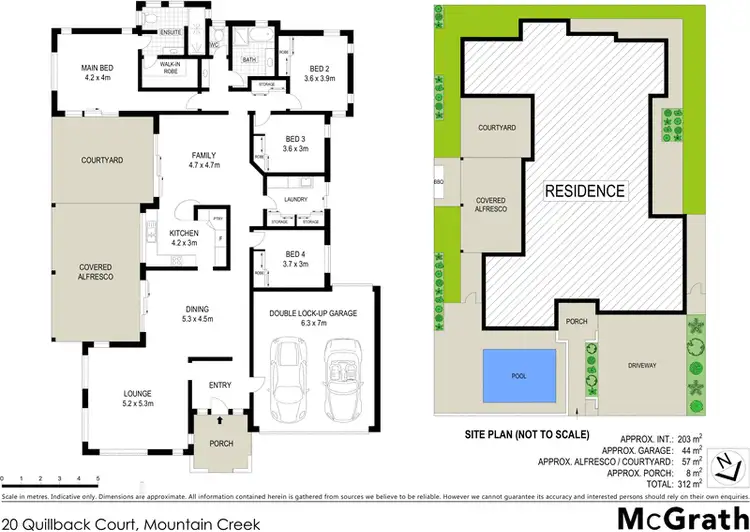 Floorplan of Homely house listing, 20 Quillback Court, Mountain Creek QLD 4557