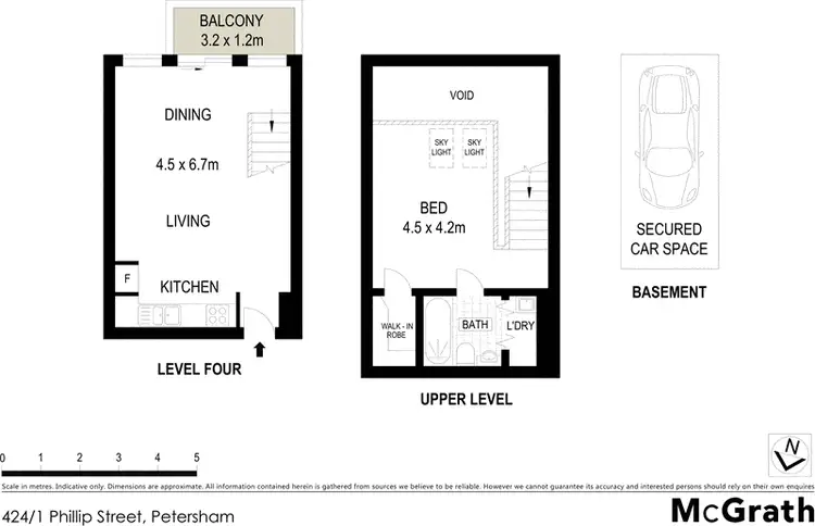 Floorplan of Homely apartment listing, 424/1 Phillip Street, Petersham NSW 2049