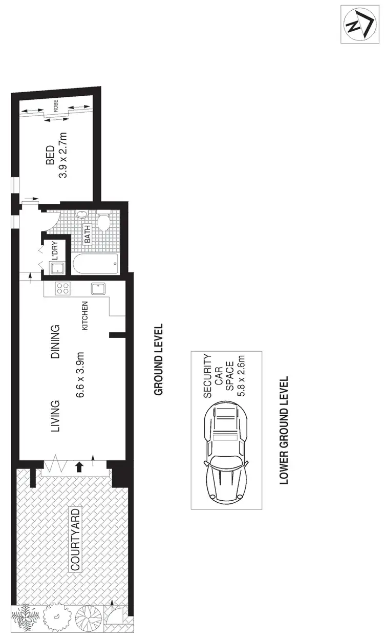 Floorplan of Homely apartment listing, 8/11 Hay Street, Leichhardt NSW 2040