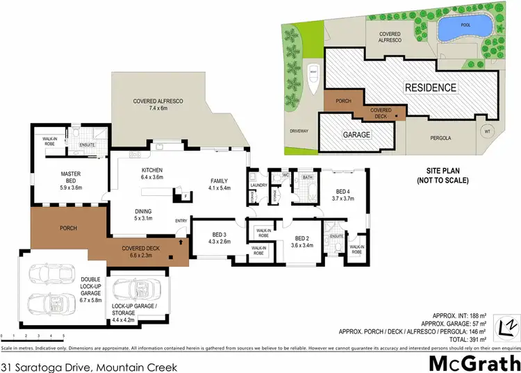Floorplan of Homely house listing, 31 Saratoga Drive, Mountain Creek QLD 4557