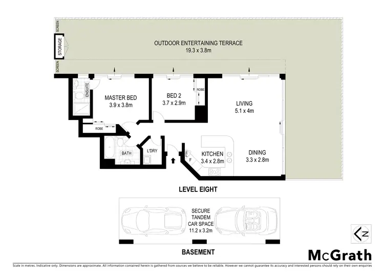 Floorplan of Homely apartment listing, 803/105 Campbell Street, Surry Hills NSW 2010