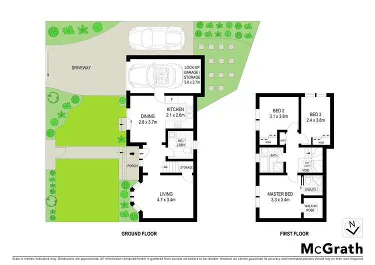 Floorplan of Homely townhouse listing, 1/12 Oxley Street, Matraville NSW 2036