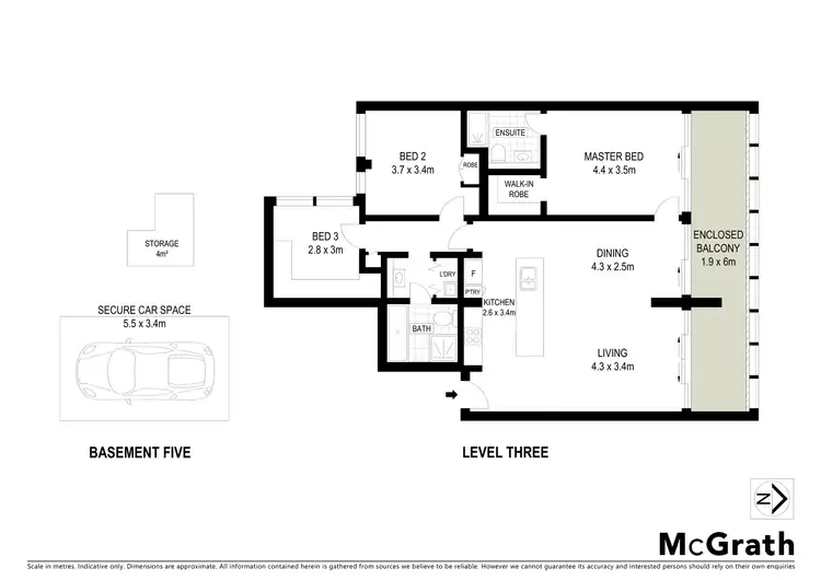 Floorplan of Homely apartment listing, 8/45 Chandos Street, St Leonards NSW 2065