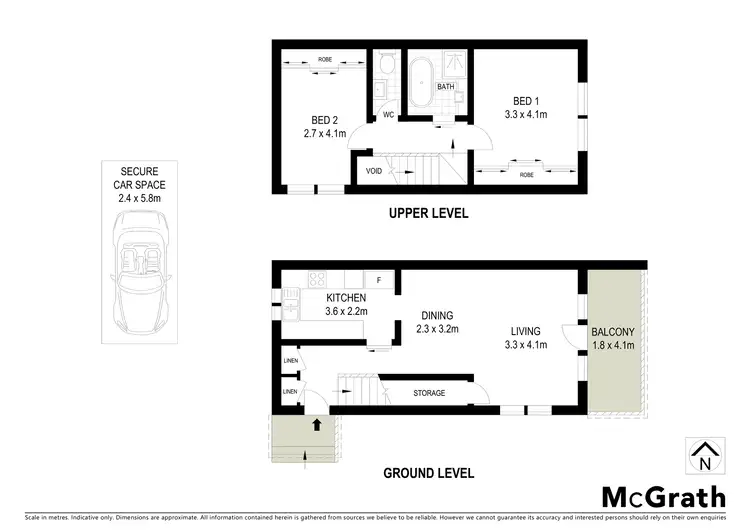 Floorplan of Homely townhouse listing, 6/18 Greenwich Road, Greenwich NSW 2065