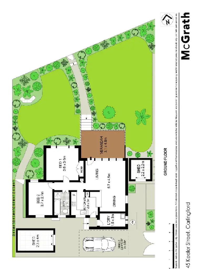 Floorplan of Homely house listing, 45 Keeler Street, Carlingford NSW 2118
