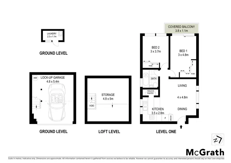 Floorplan of Homely apartment listing, 1/73 Arden Street, Coogee NSW 2034